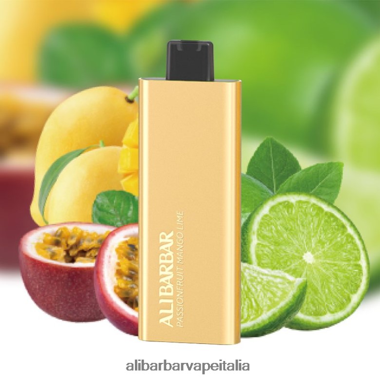 Alibarbar Vape Flavours - Alibarbar Pandora 7000 vaporizzatore usa e getta JBVJJP58 lime e mango al frutto della passione