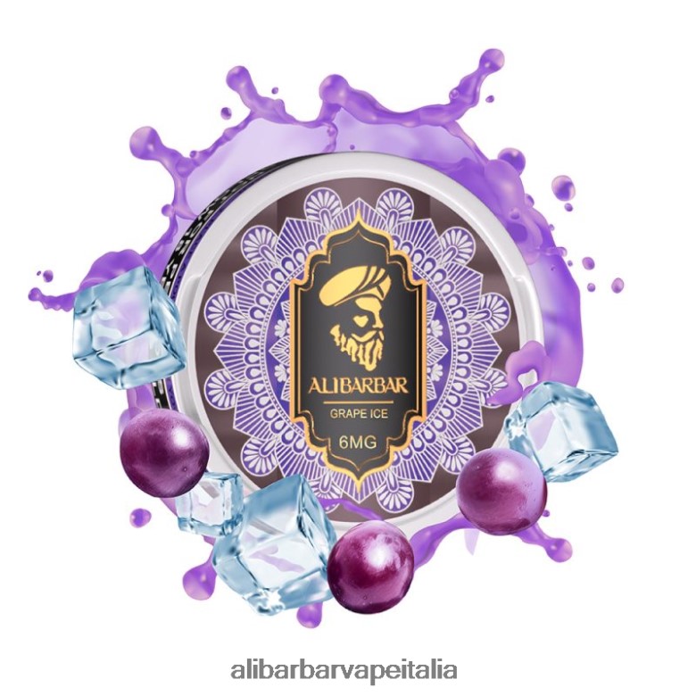 Alibarbar Nicotine Content - Alibarbar buste di nicotina JBVJJP85 ghiaccio d'uva