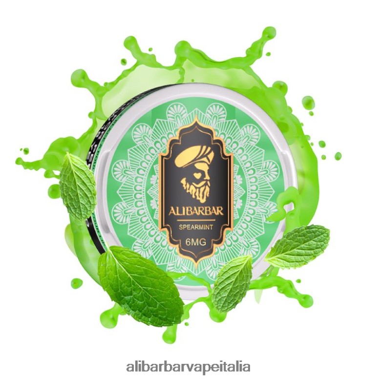 Alibarbar Vape Nicotine Content - Alibarbar buste di nicotina JBVJJP90 menta verde